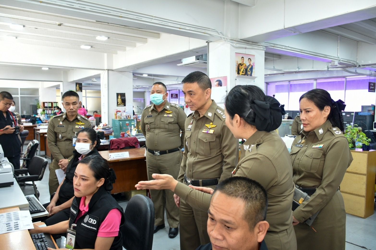 ผู้บังคับบัญชาตรวจเยี่ยมการปฏิบัติงาน